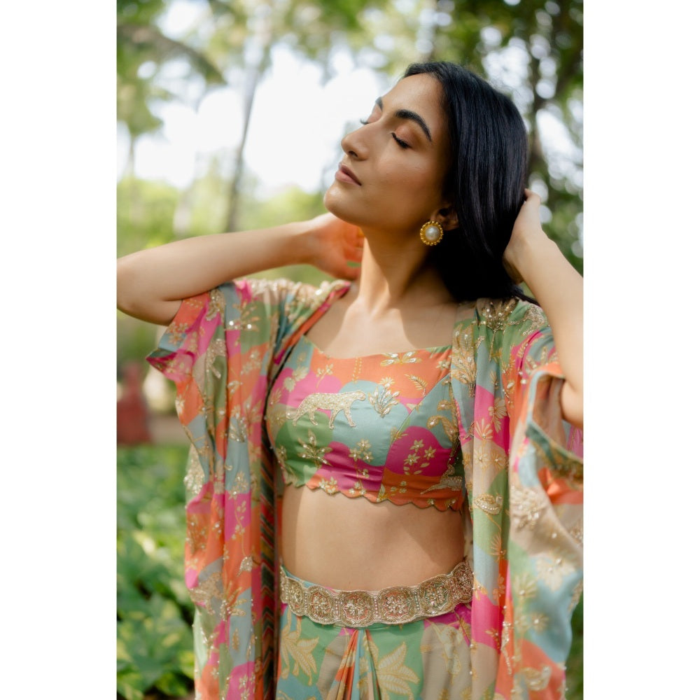 Paulmi & Harsh Naksha Printed Fusion (Set of 4)