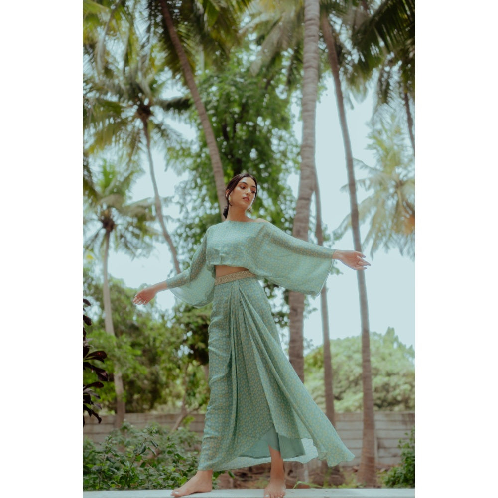 Paulmi & Harsh Star Printed Fusion Crop Top (Set of 2)