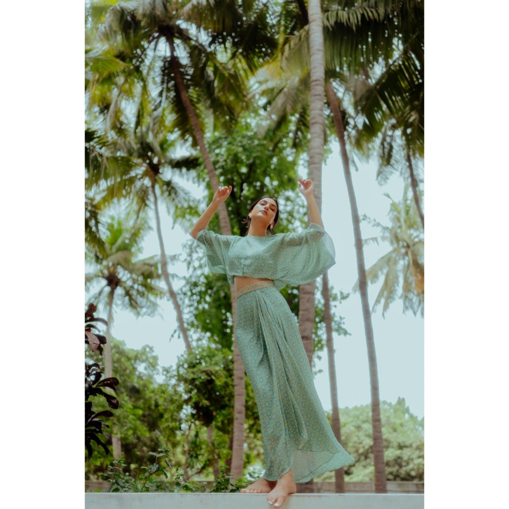 Paulmi & Harsh Star Printed Fusion Crop Top (Set of 2)