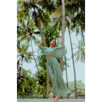 Paulmi & Harsh Star Printed Fusion Crop Top (Set of 2)