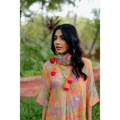 Paulmi & Harsh Naksha Print Kurta (Set of 3)