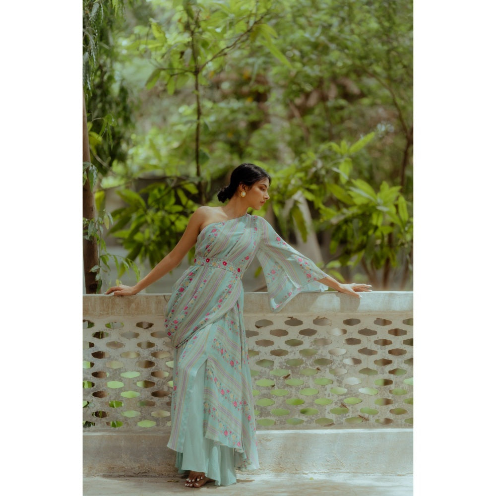 Paulmi & Harsh Tea Pot Naksha Printed Slit Maxi (Set of 3)