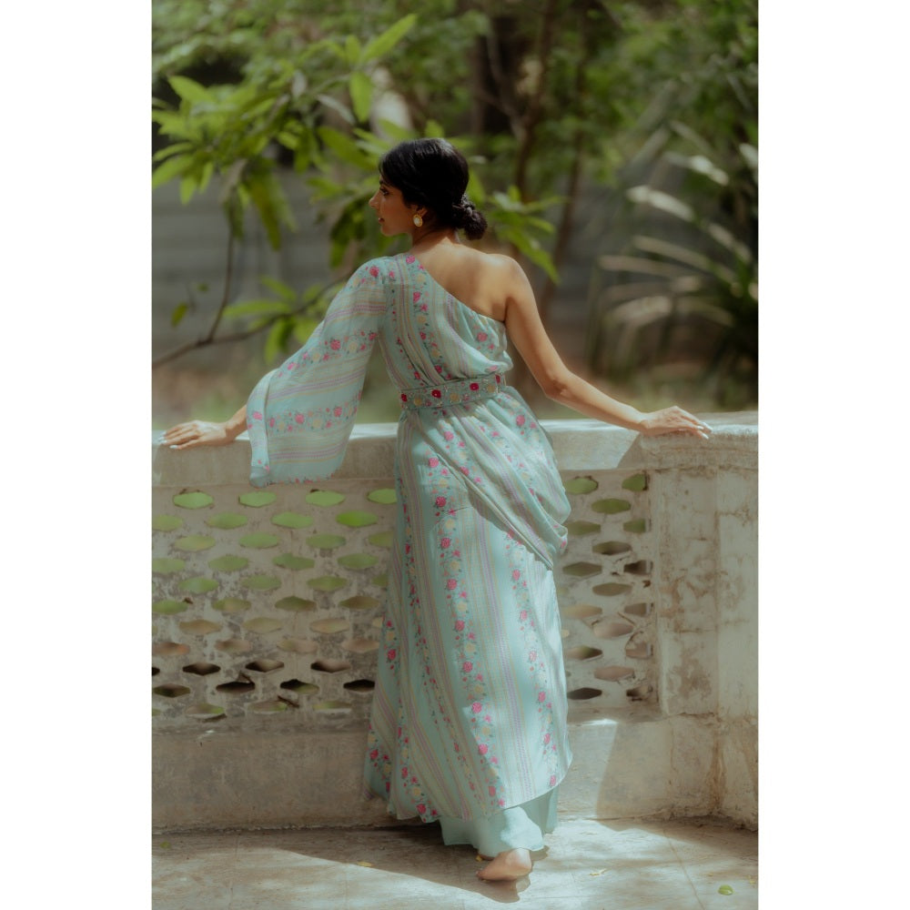 Paulmi & Harsh Tea Pot Naksha Printed Slit Maxi (Set of 3)