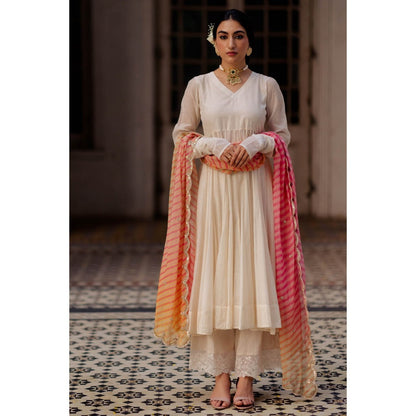 Paulmi & Harsh Ivory 40 Kali Anarkali (Set of 3)