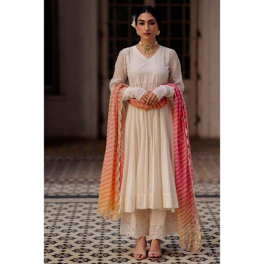 Paulmi & Harsh Ivory 40 Kali Anarkali (Set of 3)