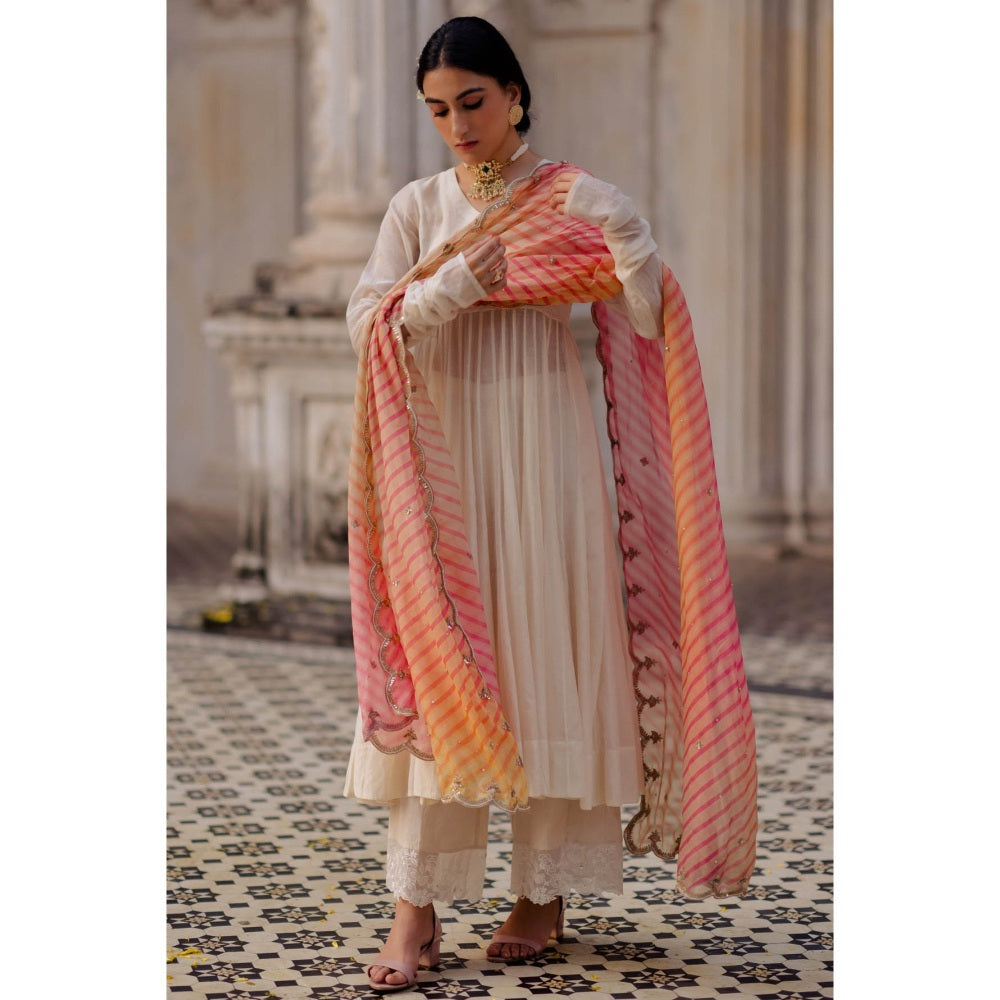 Paulmi & Harsh Ivory 40 Kali Anarkali (Set of 3)