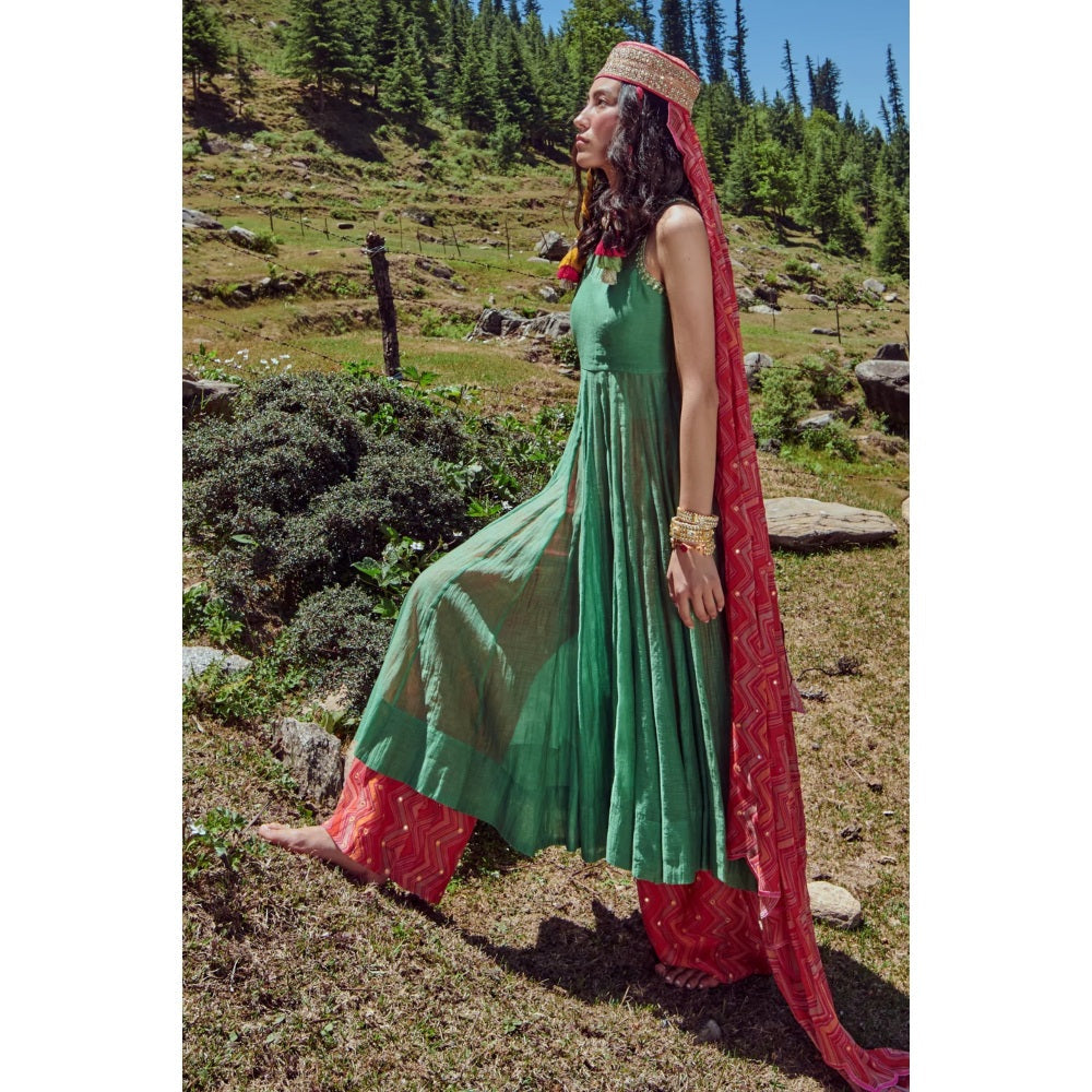 Paulmi & Harsh Green 40 - Kali Anarkali (Set of 3)