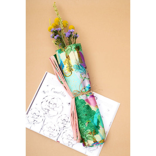 PS Accessories by Payal Singhal Payal Singhal Multi-Color Kuno Print Silkmul Full Width Scarf