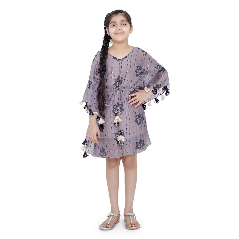 PS Kids by Payal Singhal Purple Printed Dress