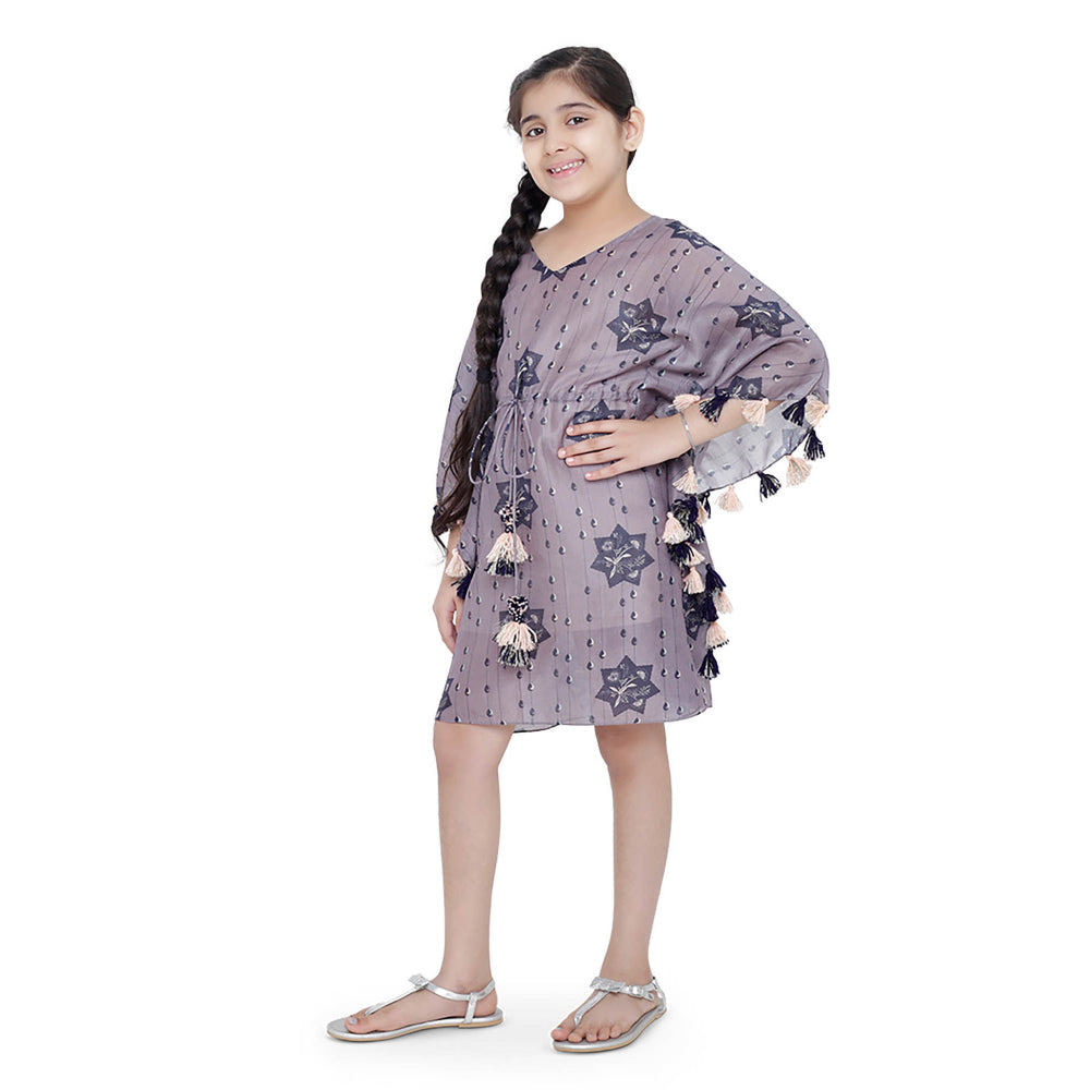 PS Kids by Payal Singhal Purple Printed Dress