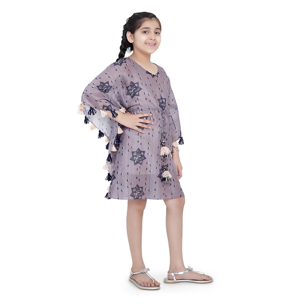 Ps Kids By Payal Singhal Purple Printed Dress