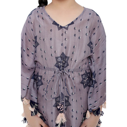 PS Kids by Payal Singhal Purple Printed Dress