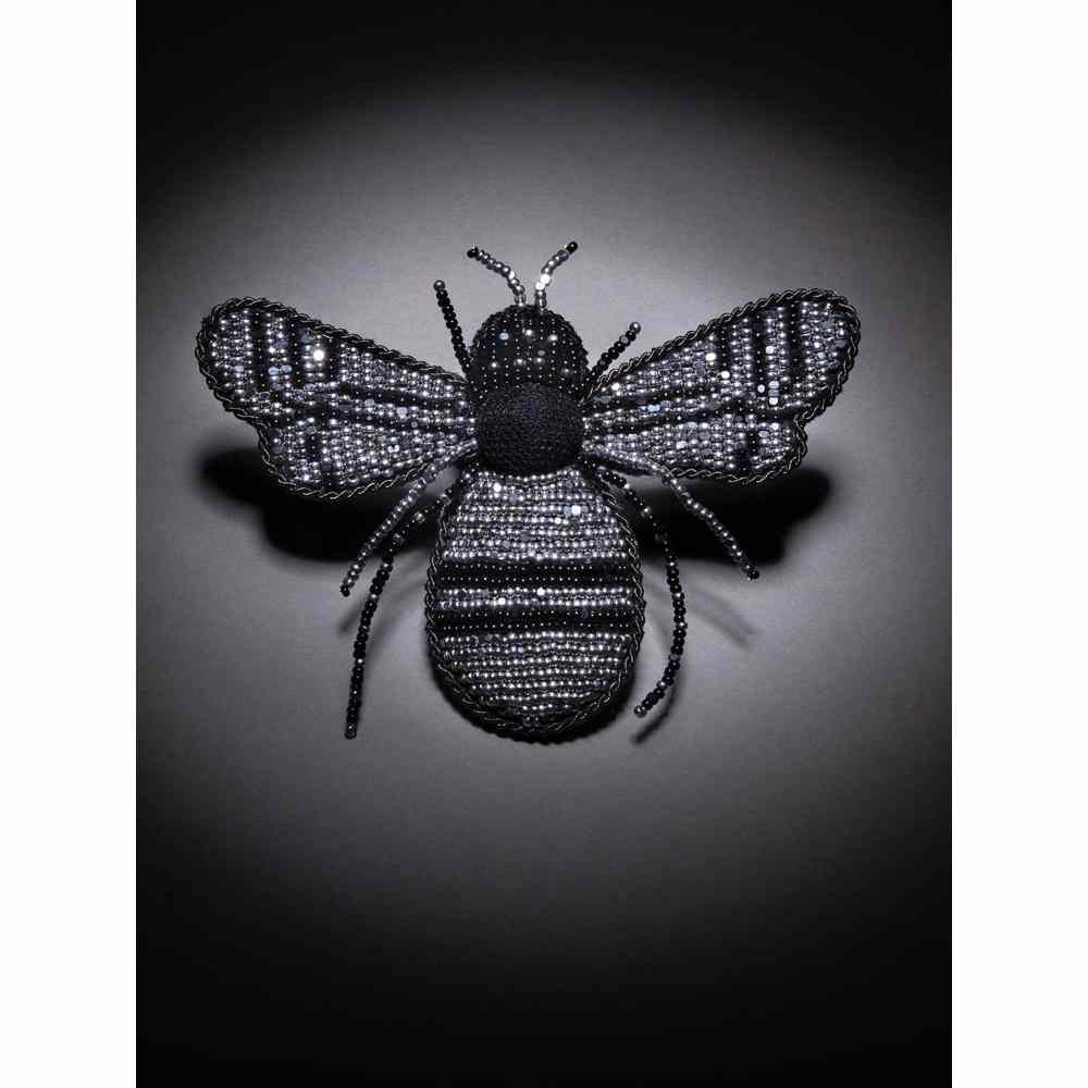 Pallavi Swadi White Boxy Shirt with Black Beetle