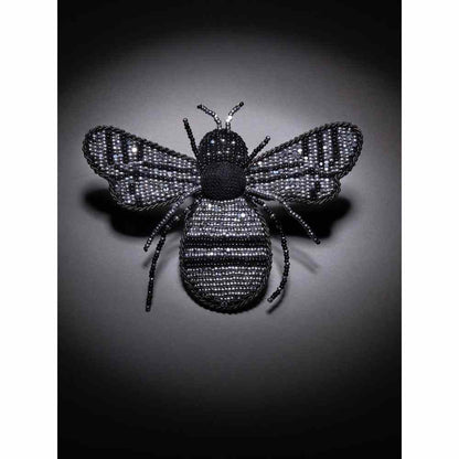 Pallavi Swadi White Boxy Shirt with Black Beetle