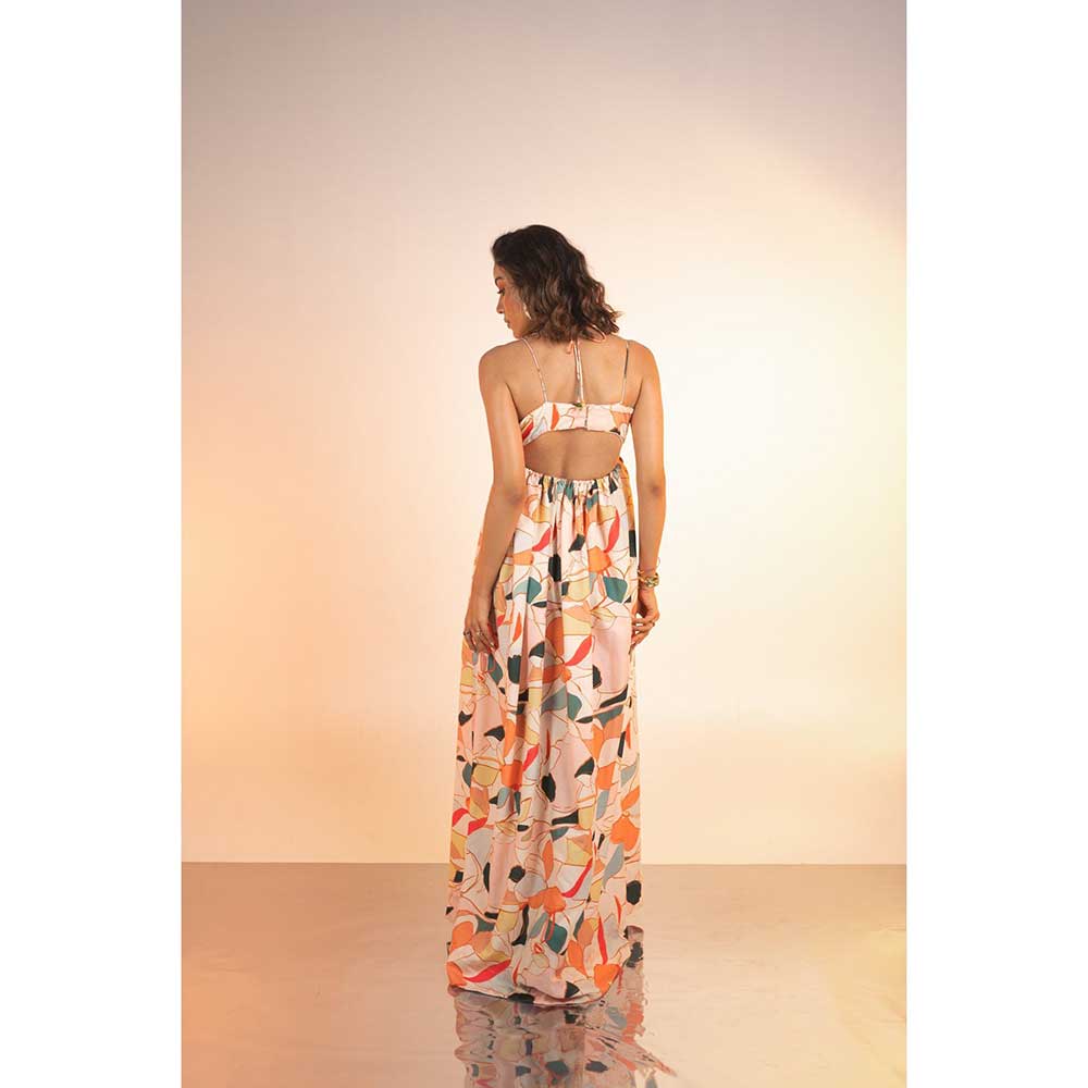 Poppi Long Printed Sleeveless Summer Dress