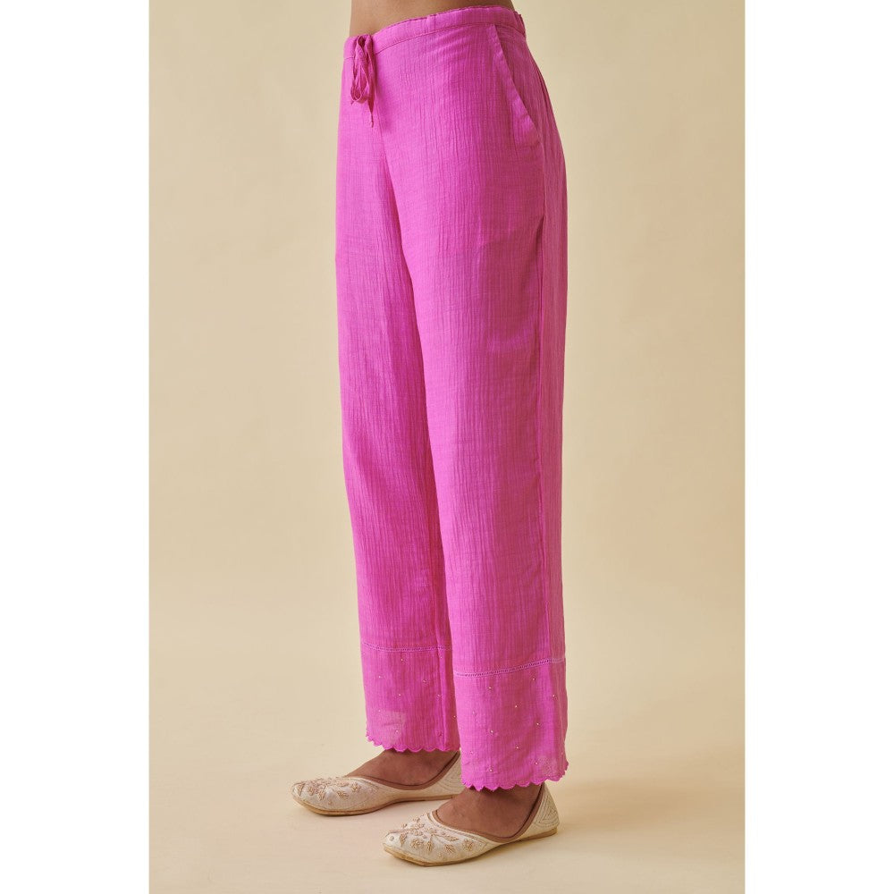 Prakriti Jaipur Pink Scallop Pants