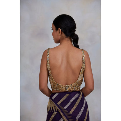 PRIYANKA RAAJIV Raihan Shaded Gold Blouse