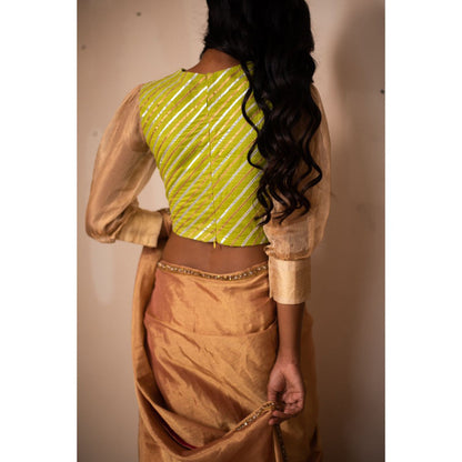 PRIYANKA RAAJIV Chinayi Gota Leher Patchwork Blouse