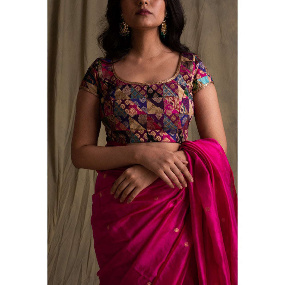 PRIYANKA RAAJIV Mumtaz Multicolour Silk Brocade Blouse