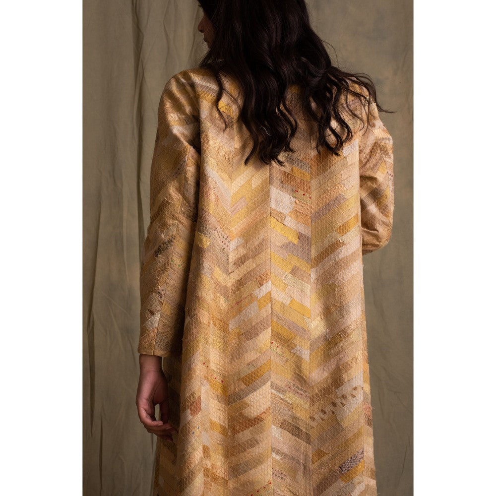 PRIYANKA RAAJIV Geetika Beige Blended Jacket