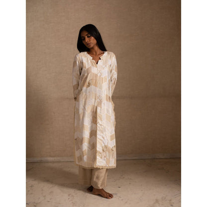 PRIYANKA RAAJIV Adia and Benaj Patchwork Kurta and Palazzos (Set of 2)