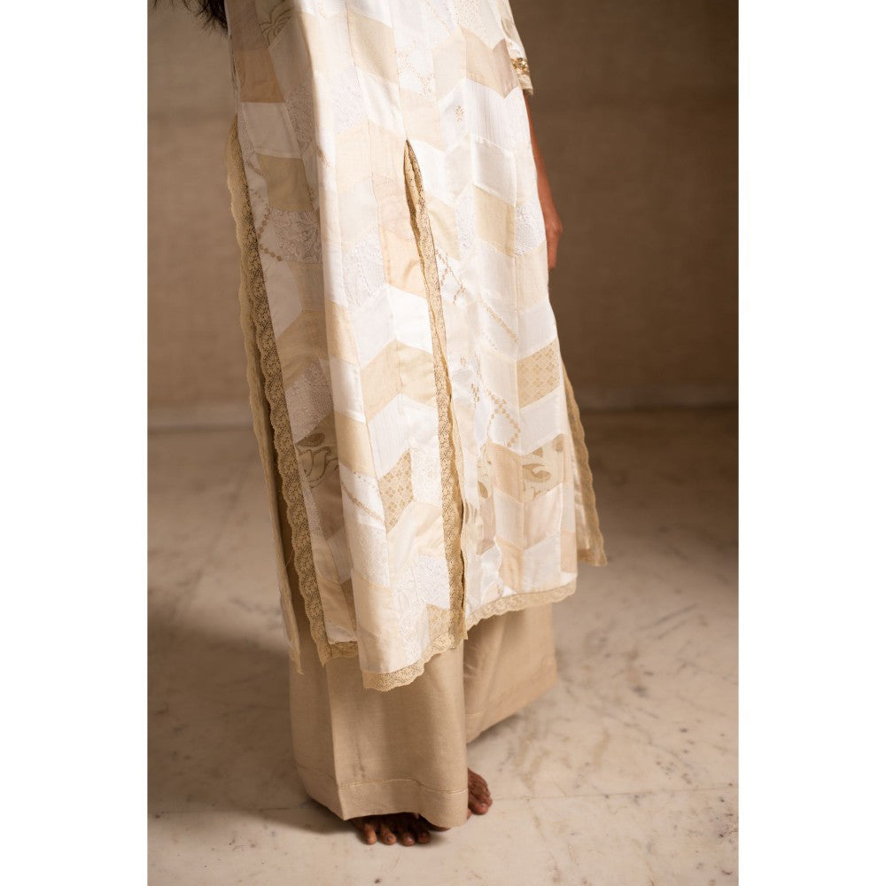 PRIYANKA RAAJIV Adia and Benaj Patchwork Kurta and Palazzos (Set of 2)