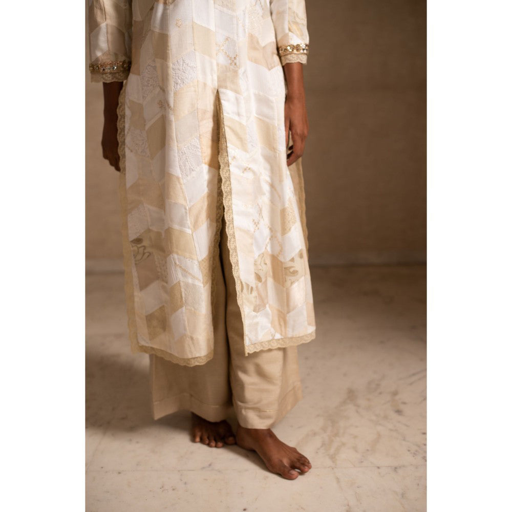 PRIYANKA RAAJIV Adia and Benaj Patchwork Kurta and Palazzos (Set of 2)