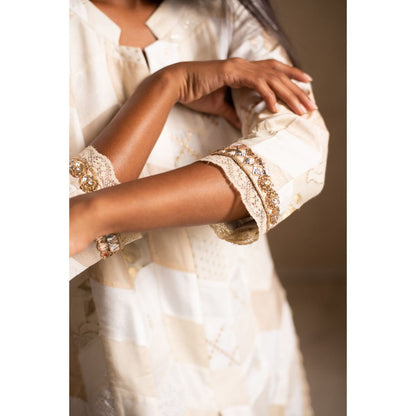 PRIYANKA RAAJIV Adia and Benaj Patchwork Kurta and Palazzos (Set of 2)