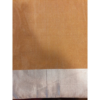 PRIYANKA RAAJIV Sharmishtha Gold Banarasi Silk Tissue Saree with Unstitched Blouse