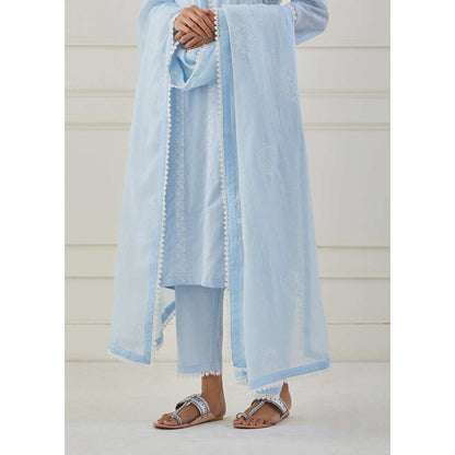 Priya Chaudhary Powder Blue Dupatta