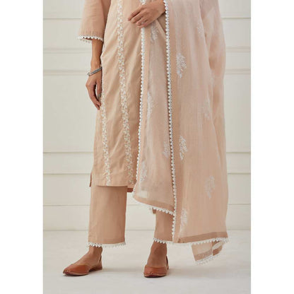 Priya Chaudhary Beige Dupatta
