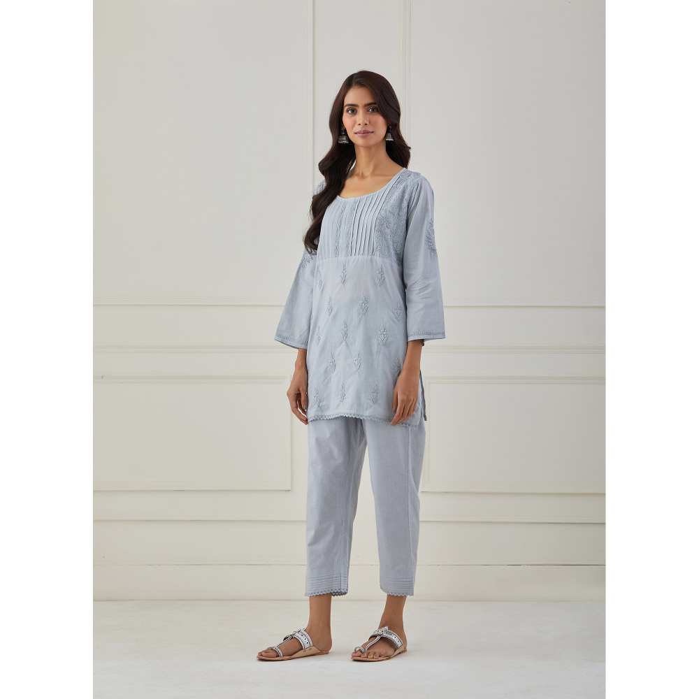 Priya Chaudhary Grey Cotton Pants