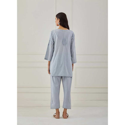Priya Chaudhary Grey Cotton Pants