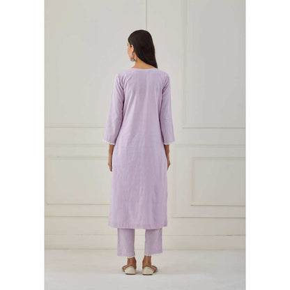 Priya Chaudhary Purple Embroidery Kurta