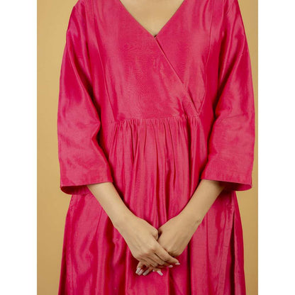 Priya Chaudhary Pink Chanderi Silk Kurta