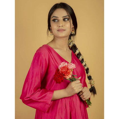 Priya Chaudhary Pink Chanderi Silk Kurta
