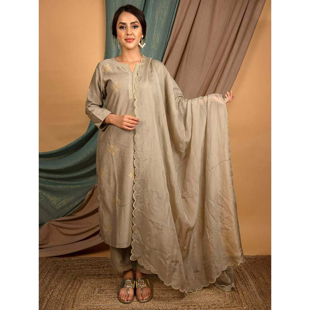 Priya Chaudhary Grey Dupatta