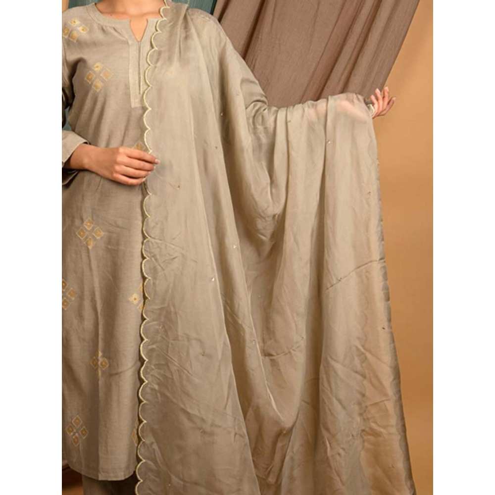 Priya Chaudhary Grey Dupatta