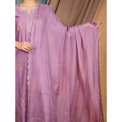 Priya Chaudhary Purple Dupatta
