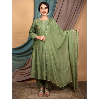 Priya Chaudhary Green Pants
