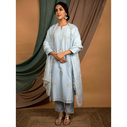 Priya Chaudhary Powder Blue Pants