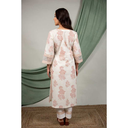 Priya Chaudhary Brown Kurta (Set of 2)