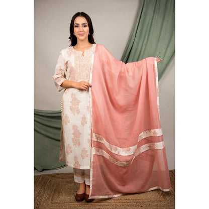 Priya Chaudhary Brown Kurta (Set of 3)
