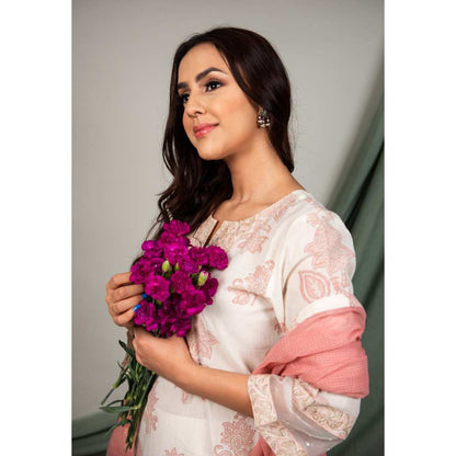 Priya Chaudhary Brown Kurta (Set of 3)
