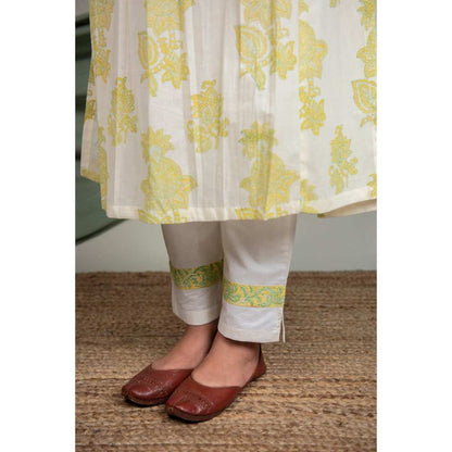 Priya Chaudhary Green Kurtas (Set of 2)