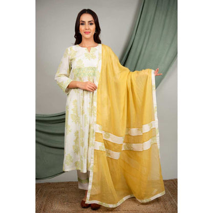 Priya Chaudhary Green Kurtas (Set of 3)