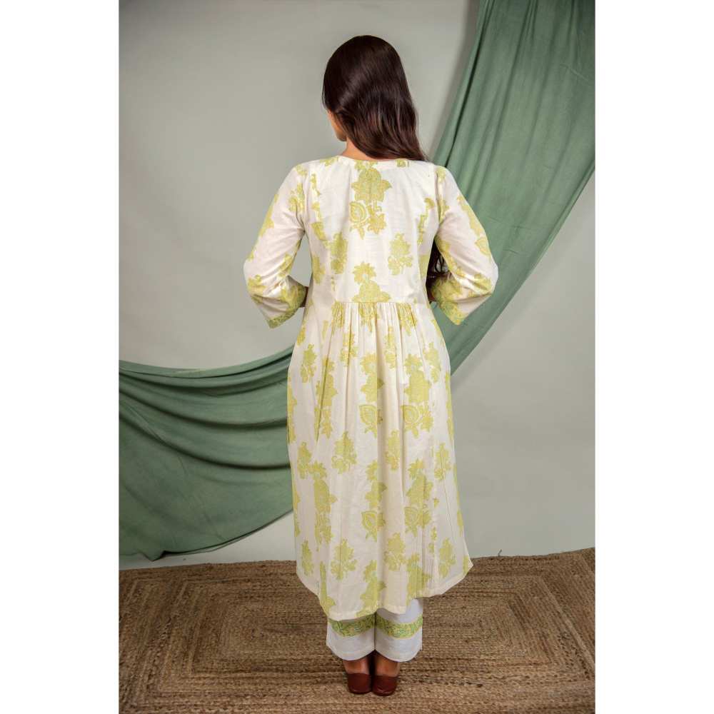 Priya Chaudhary Green Kurtas (Set of 3)
