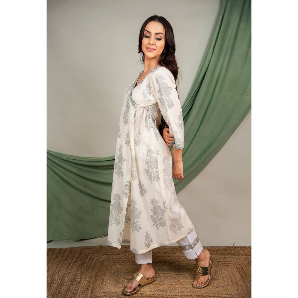 Priya Chaudhary Grey Kurtas (Set of 2)