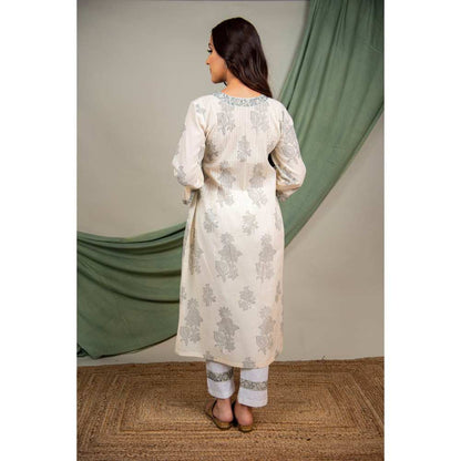 Priya Chaudhary Grey Kurtas (Set of 3)