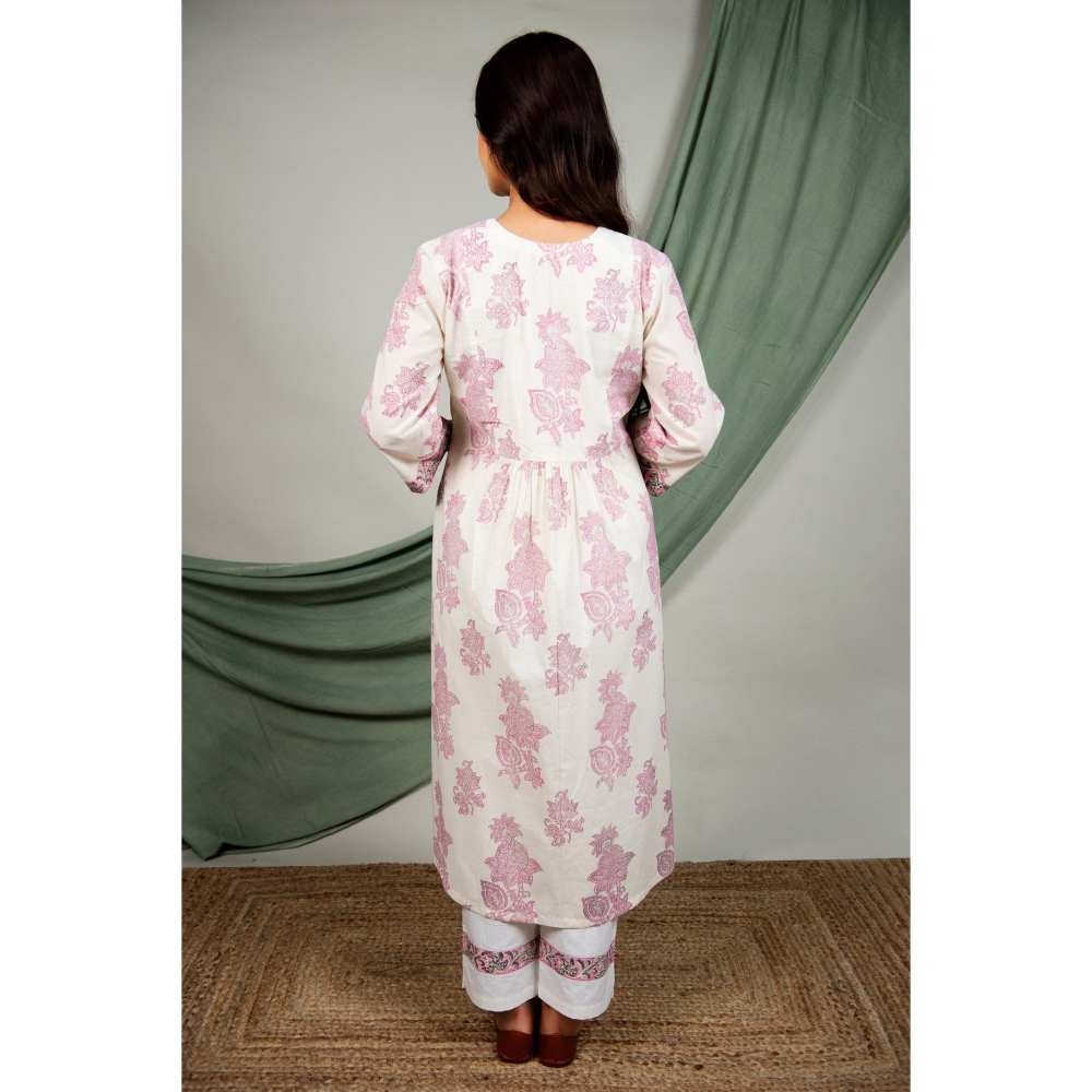 Priya Chaudhary Pink Kurtas (Set of 2)